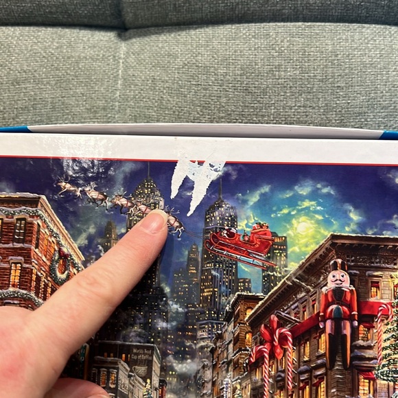 🔴3/$25🔴Thomas Kinkade Christmas Jigsaw Puzzle Elf Ceaco 1000 Piece - Picture 3 of 4